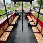 second view of seating inside truck